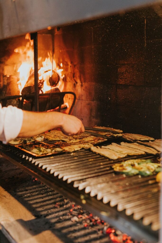 así preparan el asado en puerto valle